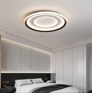 Nueva llegada diseño creativo decorativo línea círculo moderno candelabro colgante luces de techo Led - Product Image 6