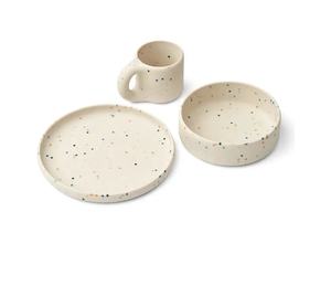 Nouvel ensemble de dîner <span class=keywords><strong>Ryle</strong></span> beige de qualité alimentaire 2024, ensemble de dîner en silicone de style nouveau sans BPA - Product Image 3