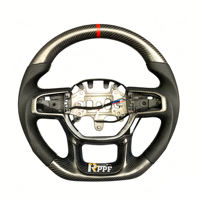 Volant en fibre de carbone véritable pour Dodge RAM 1500 2500 3500 2019-2024 TRX – Accessoires d'amélioration intérieure en gros usine