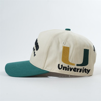 Gorra de Béisbol Estructurada Personalizada, Gorras de Béisbol con Cierre a Presión para Hombre con Logotipo Bordado, Gorras de Béisbol de Algodón de Dos Tonos