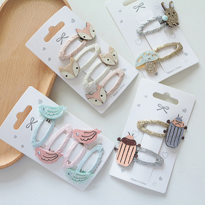 <span class=keywords><strong>Set</strong></span> di fermaglio per <span class=keywords><strong>capelli</strong></span> in plastica a forma di animale da <span class=keywords><strong>bambina</strong></span> fatta a mano forcine per <span class=keywords><strong>capelli</strong></span> Glitter per <span class=keywords><strong>capelli</strong></span> <span class=keywords><strong>accessori</strong></span> per fabbrica di feste - Product Image 4