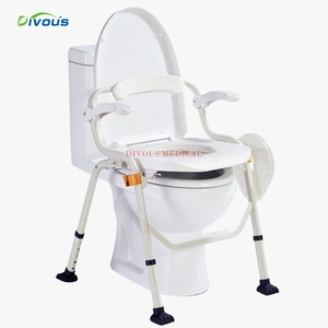 Chaise de toilette portable pliable pour fauteuil roulant, douche et salle de bain – Fauteuil roulant manuel pour personnes à mobilité réduite - Product Image 6