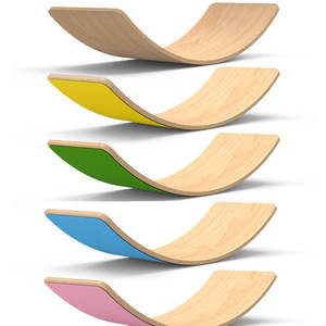 Children Wood Balance Board Kids <b>Game</b> Wobble Board Balance Workout <b>Twist</b> Board Fitness Training Plate Exercise Equipment - Product Image 2
