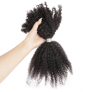 Vast <strong>Source</strong> Factory 18" Afro Kinky Curly Human Hair Bulk for Permanent <strong>Micro</strong> Locs/Twists/Braids/Repair Locs Afro Kinky Bulk 100g - Product Image 3