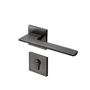 YONFIA A8046R03 Tay Nắm Cửa Nhôm Giá Rẻ Bằng Niken Chải Màu Đen Bán Chạy Có Khóa Cho Cửa Gỗ - Product Image 1