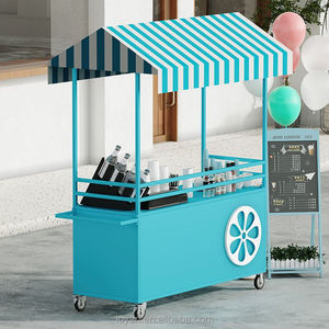 Décorations de mariage, chariot de nourriture mobile de rue en plein air, chariot à bonbons <span class=keywords><strong>pour</strong></span> fête, chariot à café en métal <span class=keywords><strong>pour</strong></span> événements - Product Image 3