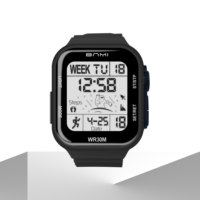 Montres uniques pour hommes, ensemble cadeau numérique pour enfants, type sport actuel avec fonction alarme pour garçons