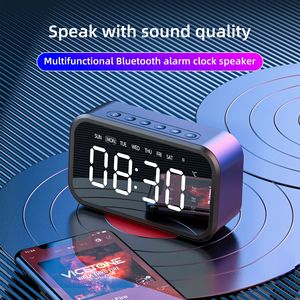 Reloj Despertador de Escritorio con Altavoz Inalámbrico, Mini Espejo LED, Reloj Digital, Altavoz para Teléfono Móvil, Regalo, Sonido Estéreo, Material ABS - Product Image 5