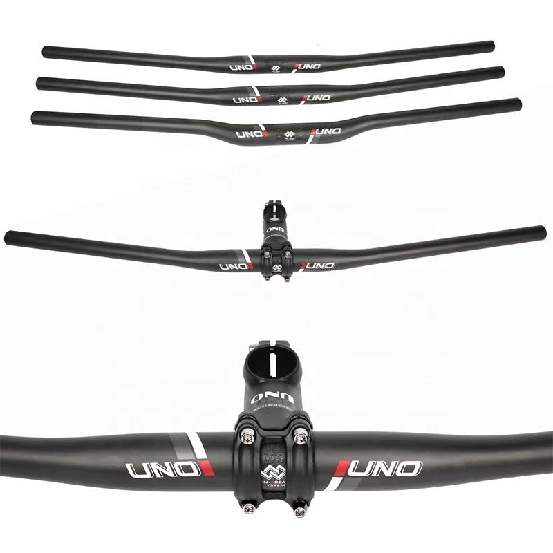 UNO 760/780/800mm Bicycle Carbon Handlebar MTB Bike Carbon Fiber  Handlebar