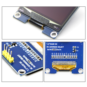 1.3インチOLEDディスプレイSH1106ドライバ128*64解像度IICインターフェースOLEDモジュールカラーホワイトブルー - Product Image 4