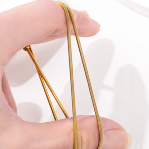 Brazalete de Acero Inoxidable de 2 mm con Cuentas Espaciadoras, Accesorio de Joyería de Moda Unisex, Joyería DIY - Product Image 2