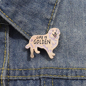 Benutzer definierte Hund Emaille Pins Nette Cartoon Tier Haustier Broschen Revers Abzeichen UV/Offset Gedruckte Fee Thema Geschenk für Kinder und Freunde - Product Image 1