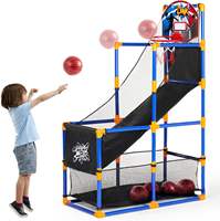 Jeu de tir au basket-ball d'extérieur et d'intérieur, portable, facile à transporter, jeu d'arcade de basket-ball pour enfants pour les moments de loisirs