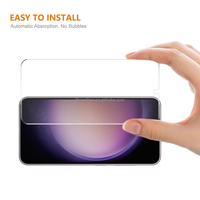 Protection d'écran en verre trempé HD transparent 2.5D de 0,18 mm avec déverrouillage par empreinte digitale pour Samsung Galaxy S26 S26Plus S24