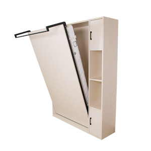 Lit mural sur mesure taille simple avec armoire, <span class=keywords><strong>pieds</strong></span> manuels, structure tout acier, montage facile, kit de quincaillerie <span class=keywords><strong>pour</strong></span> lit Murphy - Product Image 2
