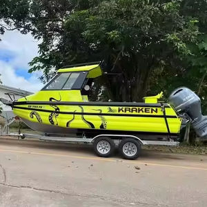 Bateau de pêche en aluminium insubmersible de 20 pieds avec ponton rempli de mousse Yacht de sport de 6m avec moteur hors-bord à vendre - Product Image 2