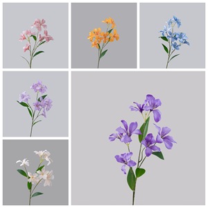 ดอกกล้วยไม้ประดิษฐ์ CallaFloral ก้านเดี่ยว สีม่วงอ่อน สีม่วงแชมเปญ สีส้ม สีฟ้า สีชมพู ทำจากโพลีเอสเตอร์ สำหรับตกแต่งภายใน - Product Image 3