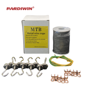 Cuerda antiestática de fibra plateada MTB para máquina laminadora de prensa de <span class=keywords><strong>fotograbado</strong></span>, piezas de maquinaria de impresión de eliminación electrostática - Product Image 3