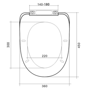 Guangdong Заводская PP крышка для унитаза с мягким закрытием, модель 008 - Product Image 6