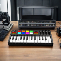 Harga Grosir Piano Mini Portabel 25-Key Keyboard USB dan Drum Pad Midi Controller Keyboard