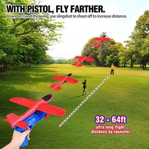 Pistolet Lancer Avion Jouet Mousse Planeur Catapulte Avion Pistolet Lanceur Tir Air Avion Jouet Catapulte Jeux de Plein Air pour Enfants - Product Image 4
