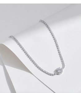 S925 Sterling <b>Silver</b> Halo Surrounded Stone Thin Tennis <b>Bracelet</b> 2026 Luxury Hot <b>Adjustable</b> Women Commute Versatile Wrist Jewelry - Product Image 4