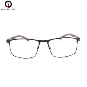 Модные мужские дизайнерские оправы, деловые очки для мужчин, квадратные стильные металлические очки