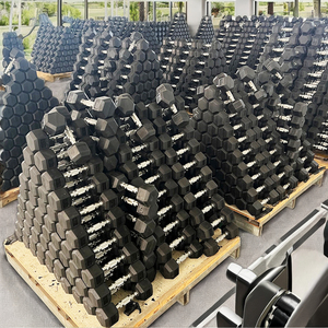 50LBS Gym Dumbbell Set <b>Strength</b> <b>Training</b> Rubber Hexagonal Weights - Product Image 3