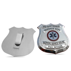 Insignias de Seguridad Personalizadas de Fábrica, Emblemas de Aleación de Zinc Pulido para Agentes Especiales con Estuches de Cuero - Product Image 2