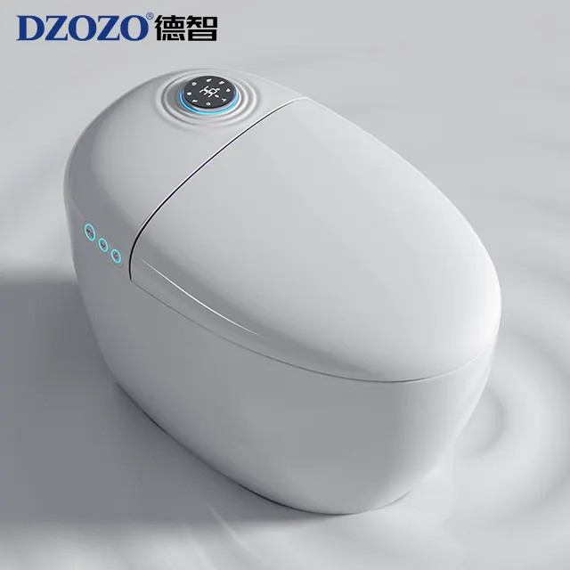 Langlebige Luxus automatische Reinigung einteilige Toilette Bad Heizung Sitz Smart Toilette