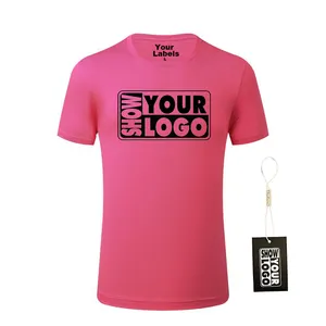 180gsm 5.3oz 100% cotone premium maniche corte regular fit girl t shirt stampa personalizzata con il tuo logo o design, etichette e tag