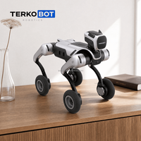 Robot quadrupède bionique MagicDog-W à quatre roues avec 16+1 servomoteurs et processeur 8 cœurs pour le développement de la navigation SLAM