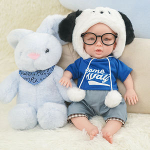 Super Schattig Full Body Siliconen Reborn Baby Mollige Wangen 1:1 Levensechte Siliconen Baby Poppen Zichtbare Aderen Voor Kinderen Of Lesgeven - Product Image 1