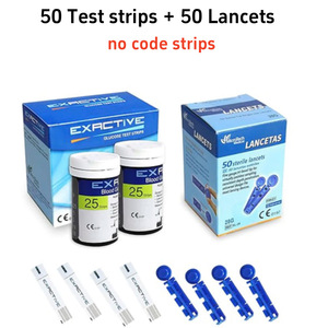 <span class=keywords><strong>Bandelettes</strong></span> de test de <span class=keywords><strong>glycémie</strong></span> Exactive <span class=keywords><strong>Vital</strong></span> en gros, compatibles avec 50 <span class=keywords><strong>bandelettes</strong></span> de test + 50 lancettes pour la mesure de la <span class=keywords><strong>glycémie</strong></span> - Product Image 2