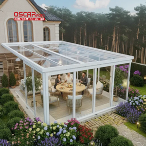 <span class=keywords><strong>Solarium</strong></span> moderne en verre feuilleté, maison quatre saisons en aluminium, villa extérieure à toit polygone, patio, jardin, véranda européenne - Product Image 1