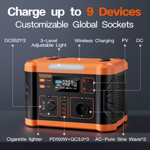 สถานีพลังงานแสงอาทิตย์แบบพกพา 500W 600W 1000W สำหรับสำรองไฟฉุกเฉิน มาตรฐาน EU 220V ODM&OEM สำหรับการตั้งแคมป์ กิจกรรมกลางแจ้ง และใช้ในบ้าน - Product Image 4