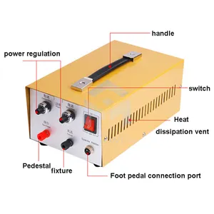 80A jewelry spot welding machine handheld welding pedal household small butt welding equipment