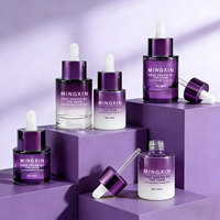 Botella de Vidrio Ámbar Redonda con Gotero y Logotipo Personalizado, 15ml 20ml 30ml 40ml 50ml para Aceite Esencial