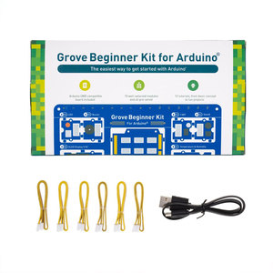 Kit de démarrage Grove pour Arduino avec 10 modules et tutoriels Projets éducatifs de robotique IoT - Product Image 1