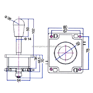 Mỹ Phong Cách 4/8 Cách <span class=keywords><strong>Arcade</strong></span> <span class=keywords><strong>Mame</strong></span> Jamma Đồng Xu Pusher Trò Chơi Phím Điều Khiển Mới Happ Phong Cách Trò Chơi Giao Diện Điều Khiển Phím Điều Khiển - Product Image 6