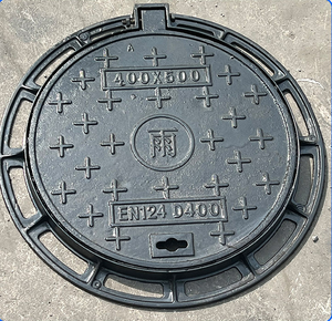 도로 배수 잠글 수 있는 연성 철 사용 맨홀 커버 하수도 맨홀 커버 - Product Image 5