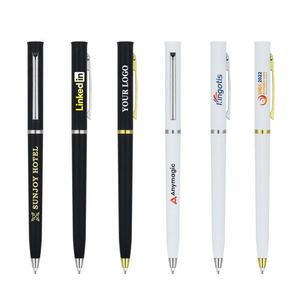 Customizable Lightweight Plastic <b>Ballpoint</b> <b>Pens</b> Laser-Engraved Company Logo Multi-Color Business <b>Pen</b> 1.0mm for Conferences - Product Image 2