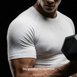 <span class=keywords><strong>เสื้อ</strong></span>ยืดออกกำลังกายไร้ตะเข็บ QUICKSHOW <span class=keywords><strong>3M</strong></span> สำหรับผู้ชาย แห้งเร็ว คุณภาพสูง ยืดหยุ่น ระบายอากาศได้ดี เหมาะสำหรับฟิตเนสและยิม - Product Image 4