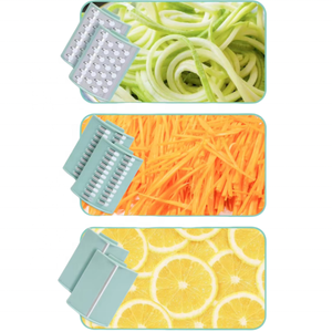 Dễ dàng-hoạt động tay-cranked ROTARY Slicer 3-lưỡi thép không gỉ lưỡi tái sử dụng của nhãn hiệu Nhà Bếp Tiện Ích trái cây rau cắt - Product Image 2