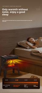 2025 calentador PTC de <span class=keywords><strong>tipo</strong></span> más nuevo, <span class=keywords><strong>chimenea</strong></span> eléctrica independiente de 2000W sin calefacción, calentador de dormitorio de espacio radiante - Product Image 2