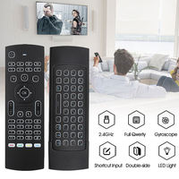 Télécommande rétroéclairée Android MX3 2.4G, mini clavier sans fil infrarouge, souris aérienne