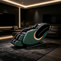 Fauteuil de massage de luxe grand format 3D à gravité zéro avec compresse chaude et chargeur de téléphone sans fil