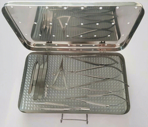 Ensemble d'instruments de microchirurgie, porte-aiguilles micro, micro-ciseaux, acier inoxydable allemand, réutilisable, CE ISO OEM - Product Image 2