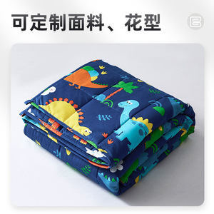 Couverture lestée en pur coton avec billes de verre, gris foncé, printemps-automne, écologique, lavable en machine - Product Image 4