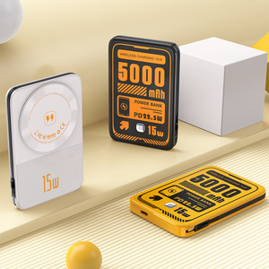Nouvelle banque d'alimentation mobile sans fil magnétique de style tendance, <span class=keywords><strong>prix</strong></span> d'usine, <span class=keywords><strong>5000</strong></span> mAh, avec charge rapide 20W et batterie Li-polymère - Product Image 2